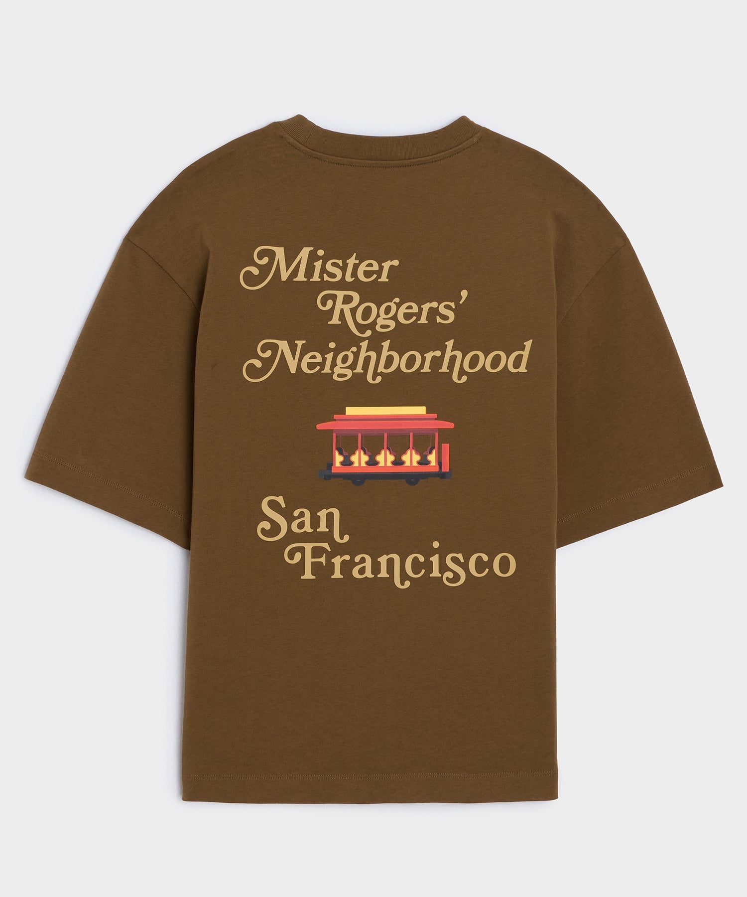 Todd Snyder Todd Snyder x Mister Rogers' Neighborhood Trolley Tee in Brown San Francisco Brown