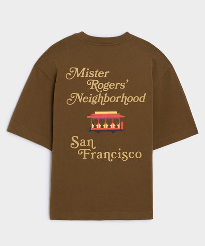 Todd Snyder Todd Snyder x Mister Rogers' Neighborhood Trolley Tee in Brown San Francisco Brown