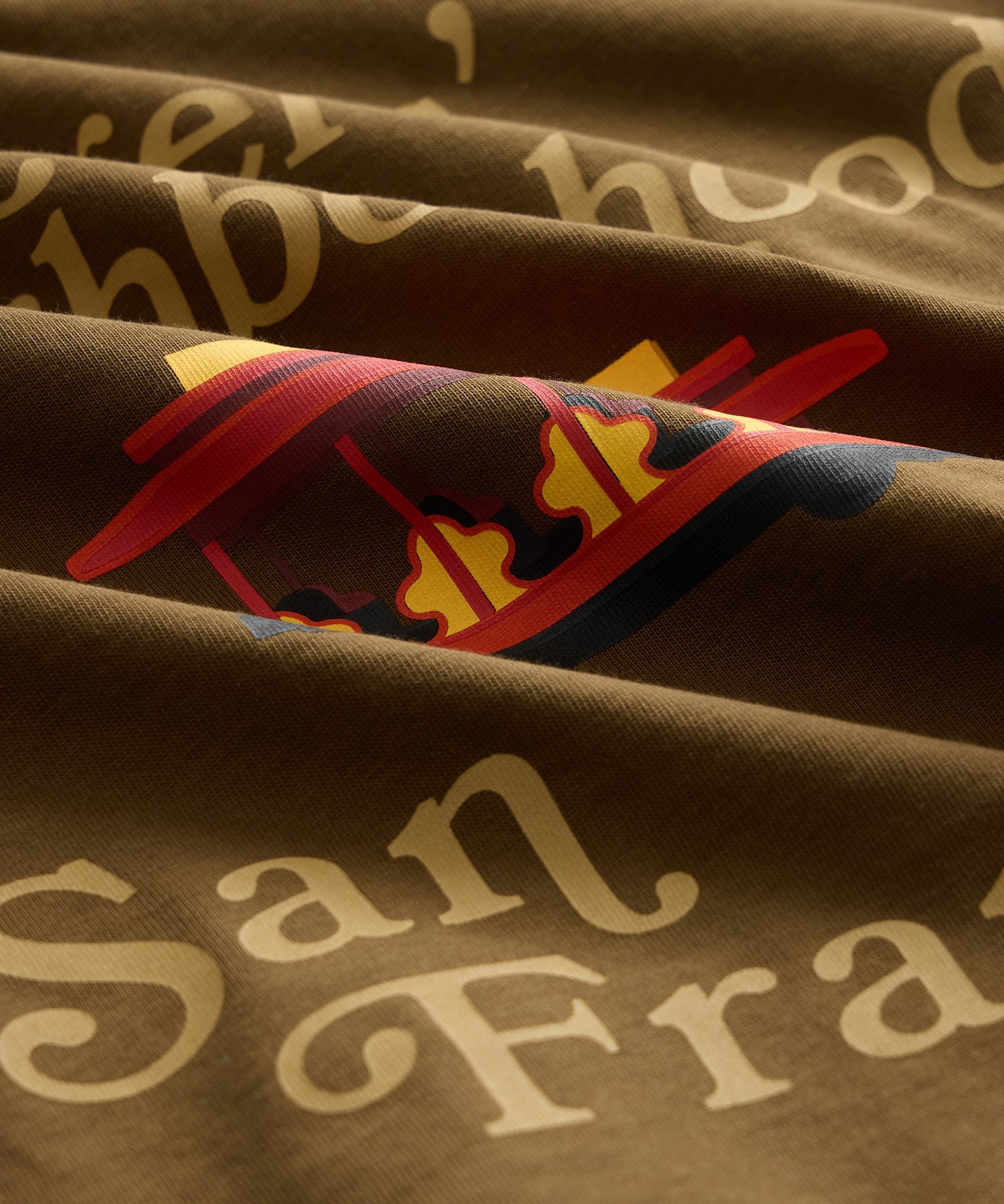 Todd Snyder Todd Snyder x Mister Rogers' Neighborhood Trolley Tee in Brown San Francisco Brown