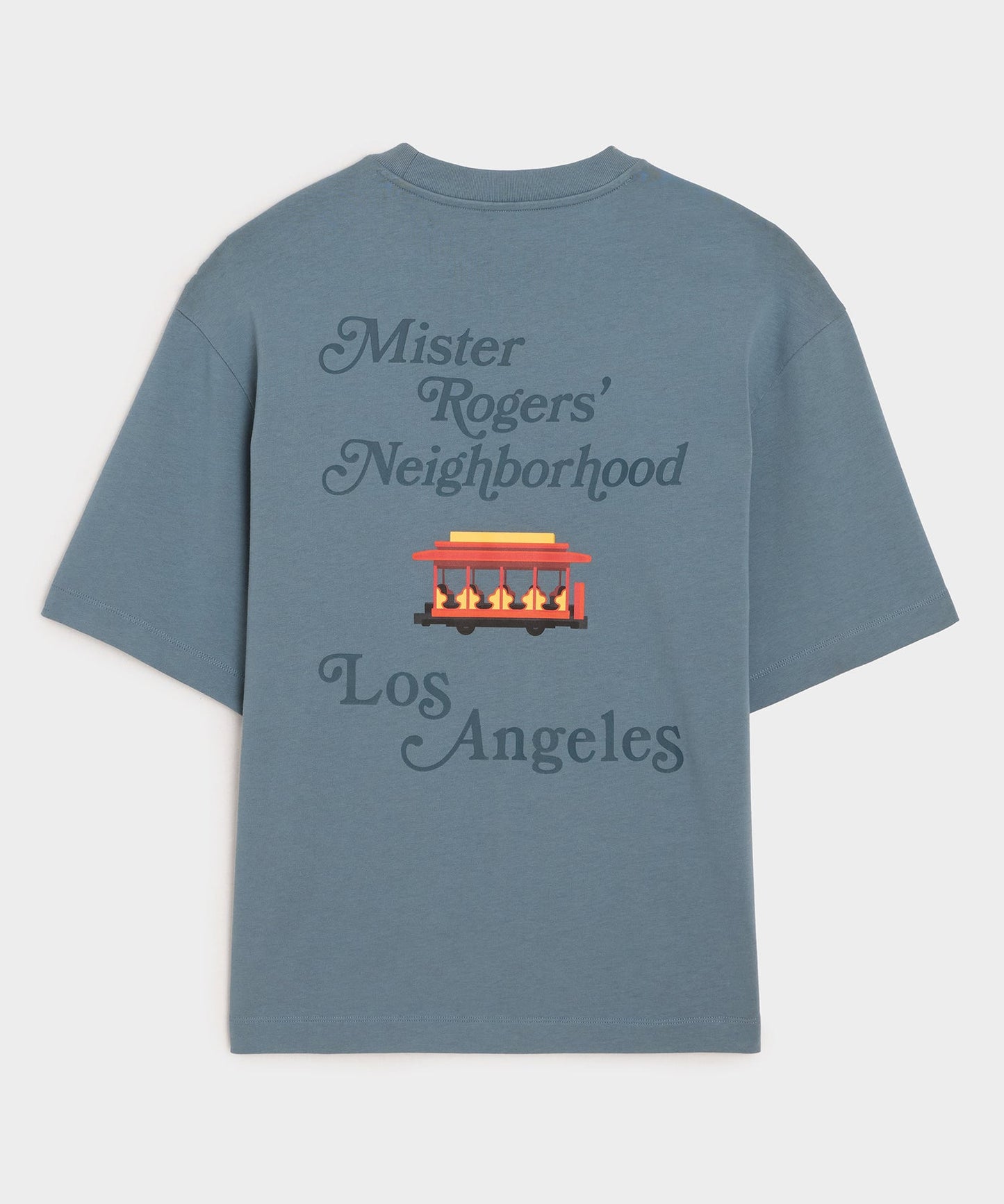 Todd Snyder Todd Snyder x Mister Rogers' Neighborhood Trolley Tee in Blue Los Angeles Blue