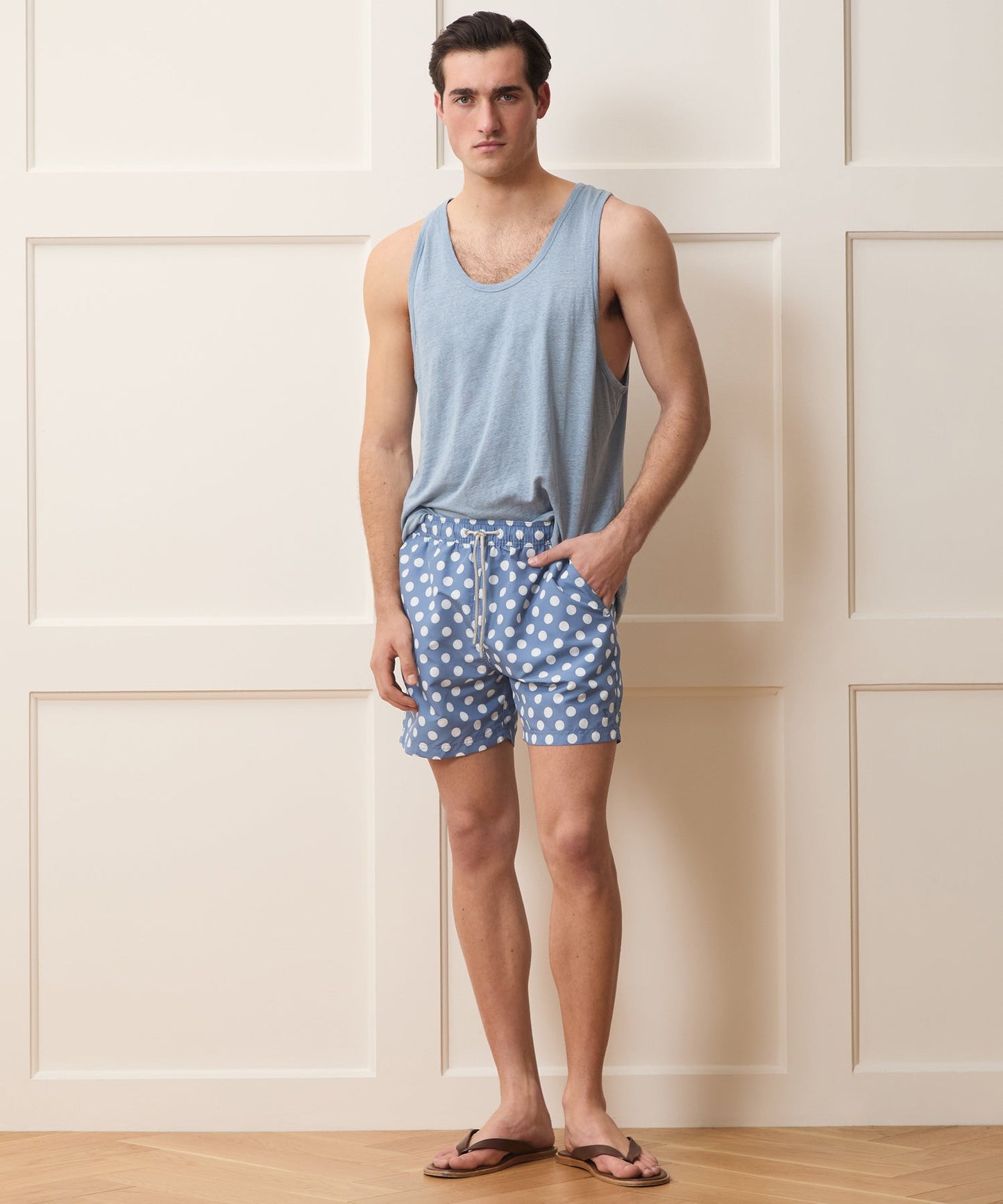 Todd Snyder 5" Montauk Swim Trunk in Navy Navy