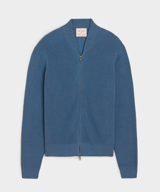 Todd Snyder Todd Snyder x Mister Rogers' Neighborhood Zip-Up Sweater in Navy Navy