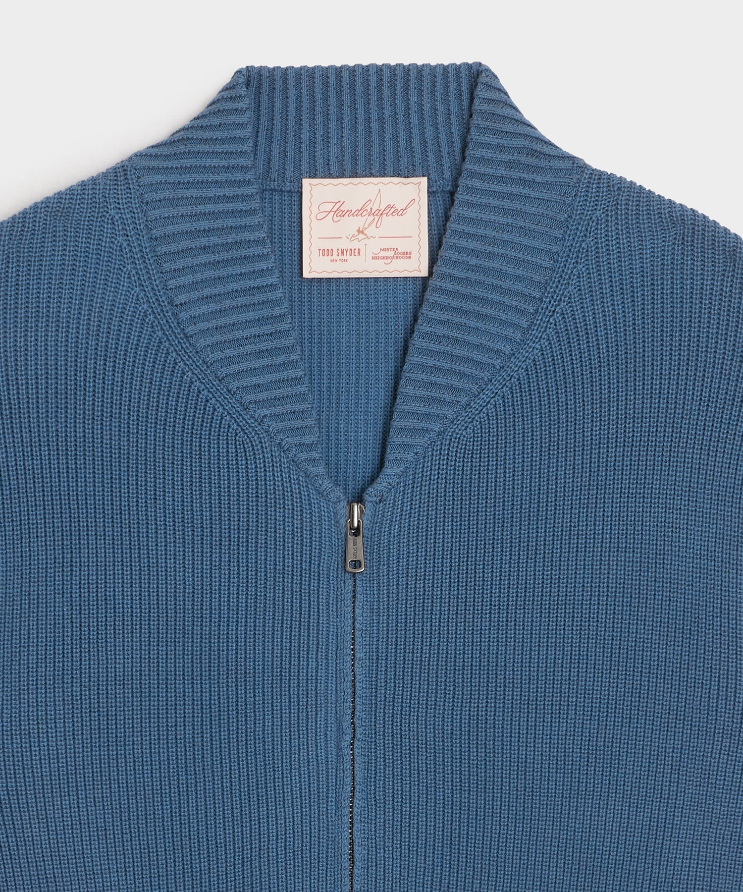 Todd Snyder Todd Snyder x Mister Rogers' Neighborhood Zip-Up Sweater in Navy Navy