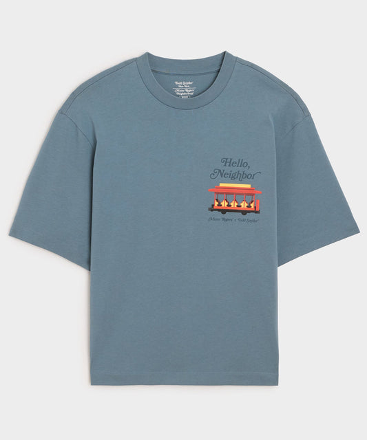 Todd Snyder Todd Snyder x Mister Rogers' Neighborhood Trolley Tee in Blue Nashville Blue