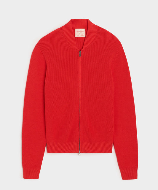 Todd Snyder Todd Snyder x Mister Rogers' Neighborhood Zip-Up Sweater in Red Red