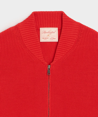 Todd Snyder Todd Snyder x Mister Rogers' Neighborhood Zip-Up Sweater in Red Red