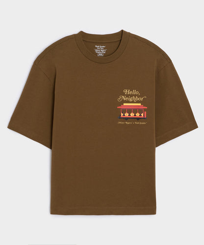 Todd Snyder Todd Snyder x Mister Rogers' Neighborhood Trolley Tee in Brown Boston Brown
