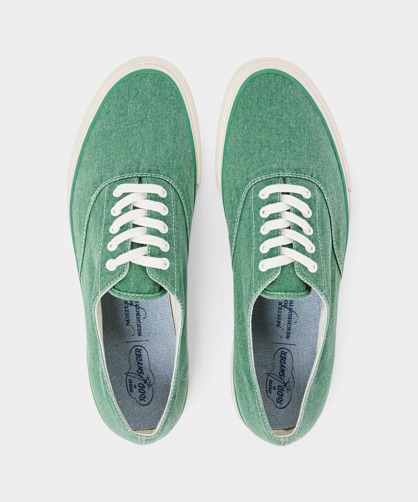 Todd Snyder Sperry x Todd Snyder x Mister Rogers’ Neighborhood CVO Sneaker in Amazon Green Soft Amazon