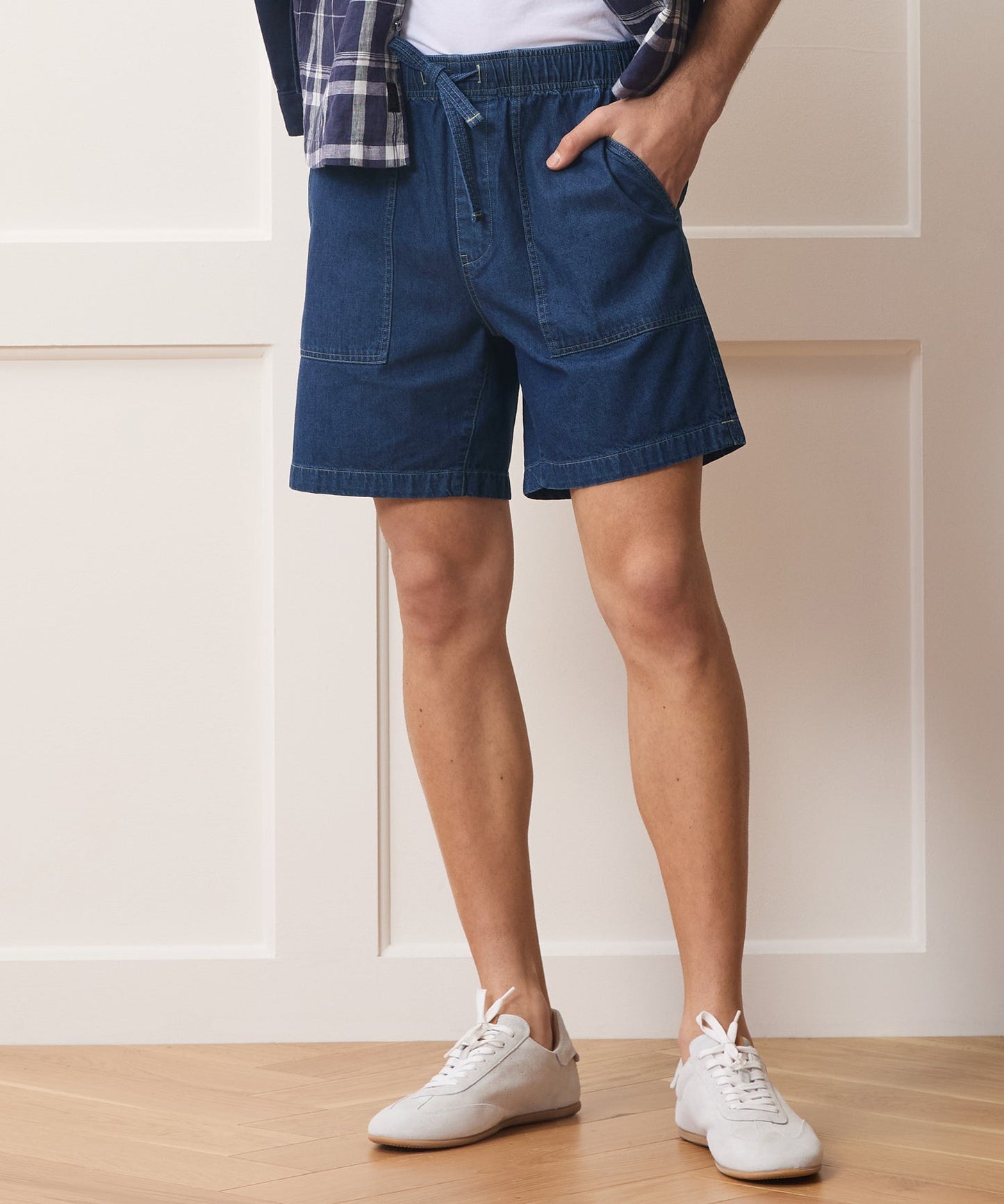 Todd Snyder 7" Beach Short in Dark Indigo Dark Indigo