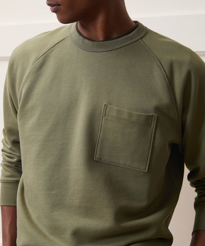 Todd Snyder Foundation Pocket Sweatshirt in Fogstone Fogstone