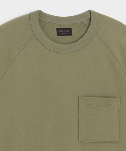 Todd Snyder Foundation Pocket Sweatshirt in Fogstone Fogstone