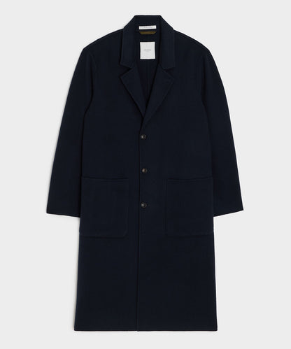 Todd Snyder Italian Cashmere Topcoat in Navy Navy