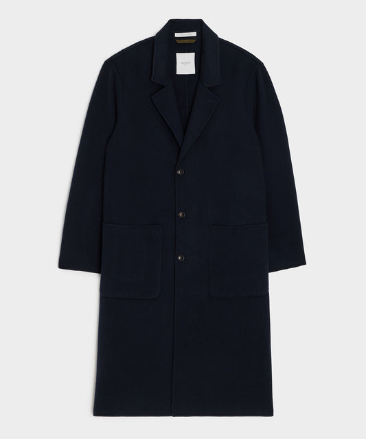 Todd Snyder Italian Cashmere Topcoat in Navy Navy