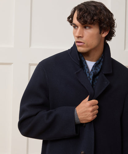 Todd Snyder Italian Cashmere Topcoat in Navy Navy