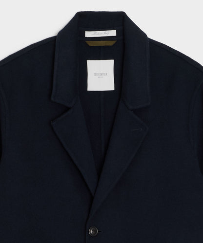 Todd Snyder Italian Cashmere Topcoat in Navy Navy