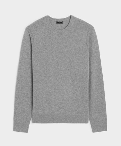 Todd Snyder Midweight Cashmere Crewneck in Gray Heather Grey Heather