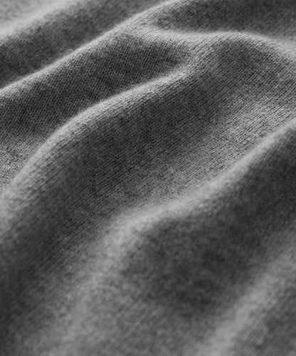 Todd Snyder Midweight Cashmere Crewneck in Gray Heather Grey Heather