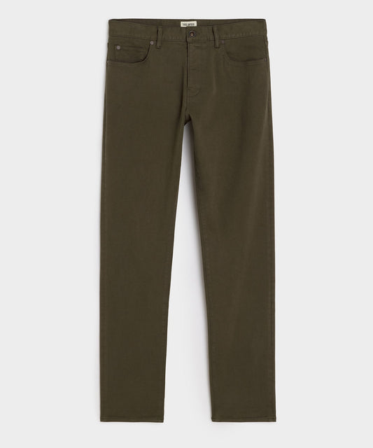 Todd Snyder Slim Garment-Dyed 5-Pocket Chino in Olive Vine Olive Vine