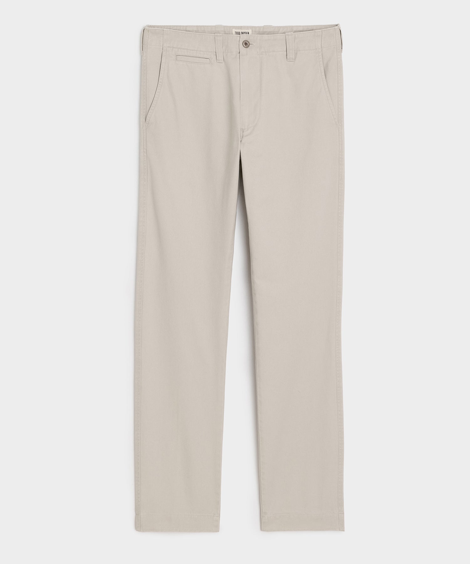 Todd Snyder Straight Fit Favorite Chino in Stone Stone