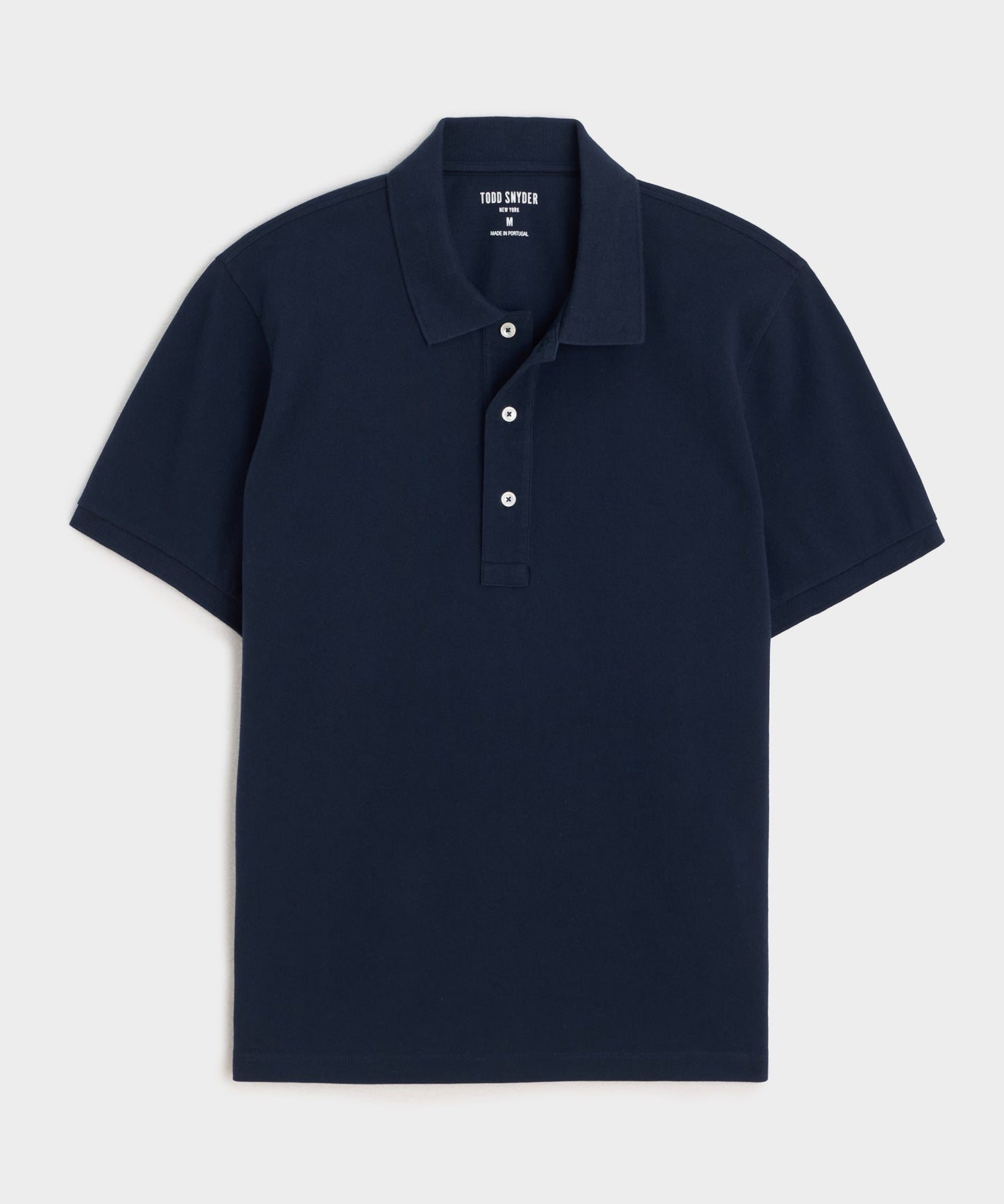 Todd Snyder Cotton Pique Polo in Classic Navy Classic Navy