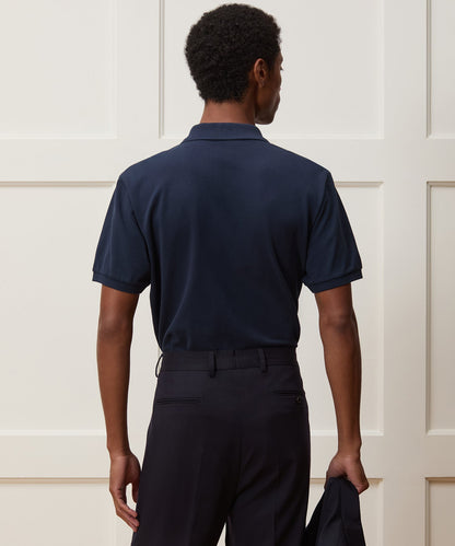 Todd Snyder Cotton Pique Polo in Classic Navy Classic Navy
