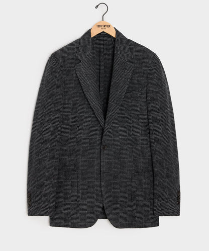 Todd Snyder Italian Wool Sport Coat in Grey Houndsooth Glen Plaid Grey