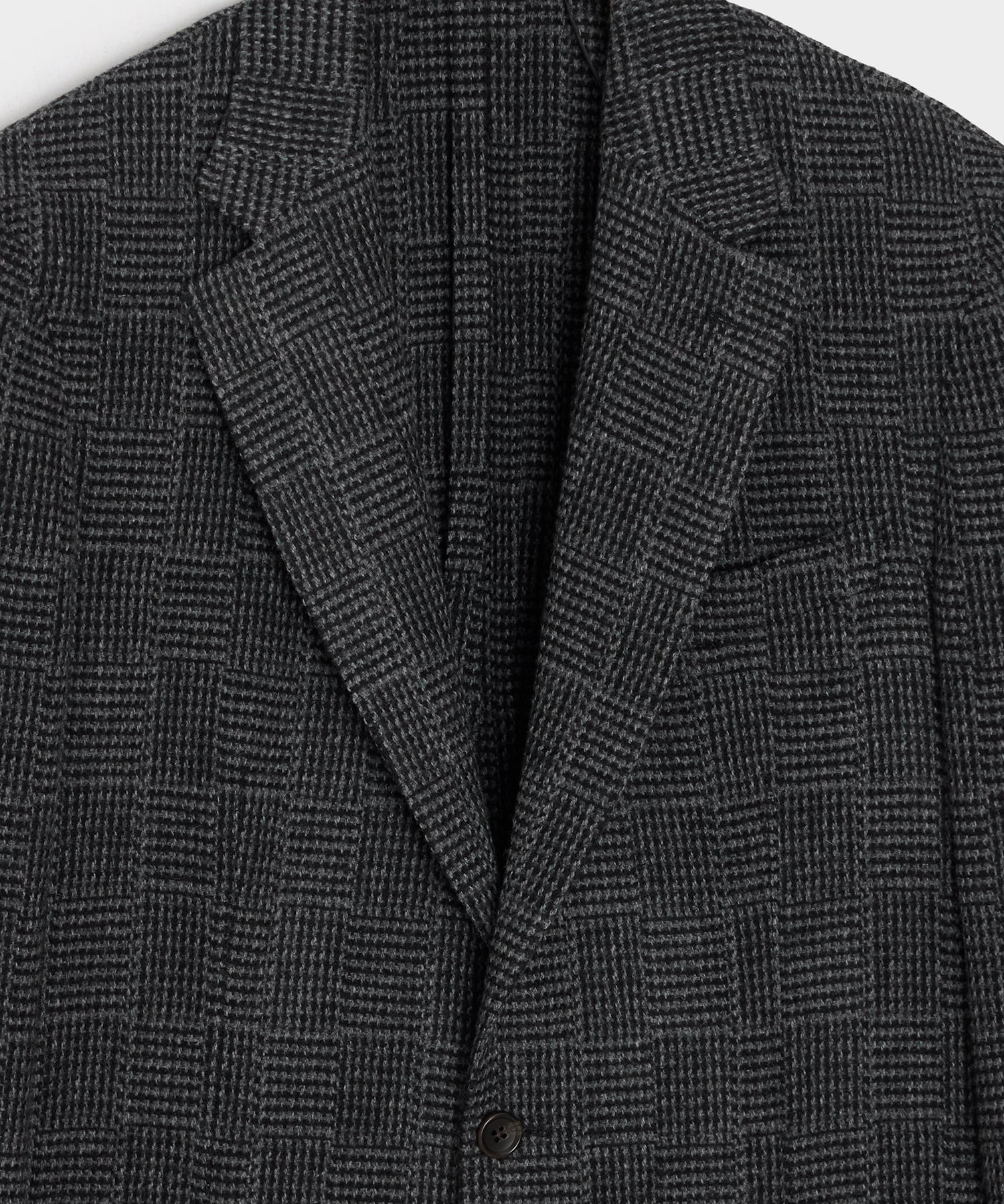 Todd Snyder Italian Wool Sport Coat in Grey Houndsooth Glen Plaid Grey