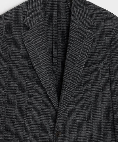 Todd Snyder Italian Wool Sport Coat in Grey Houndsooth Glen Plaid Grey