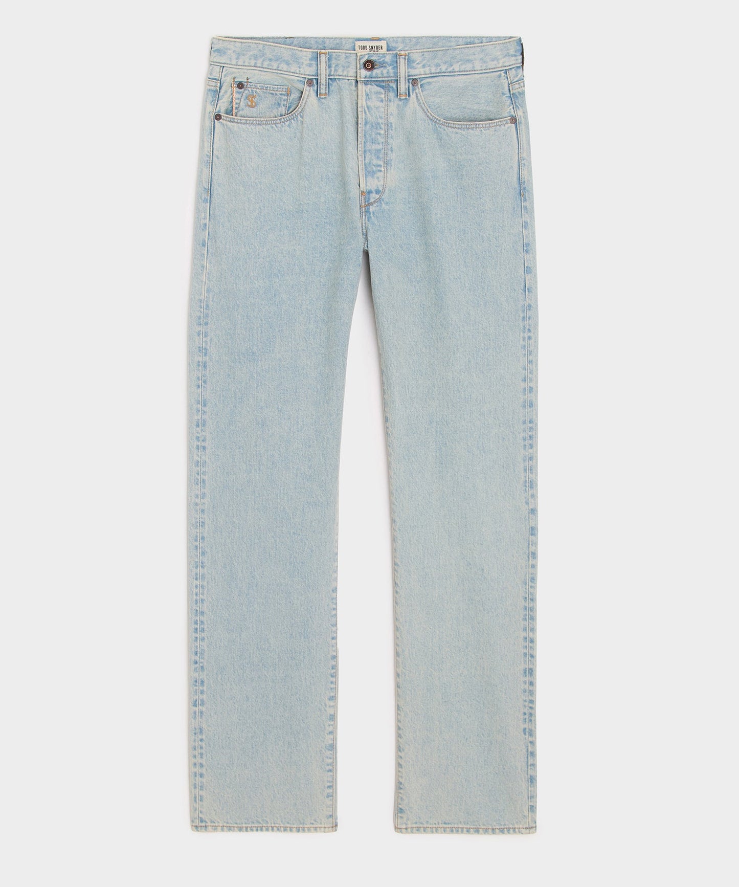 Todd Snyder Straight Fit Selvedge Jean in Light Indigo Light Indigo