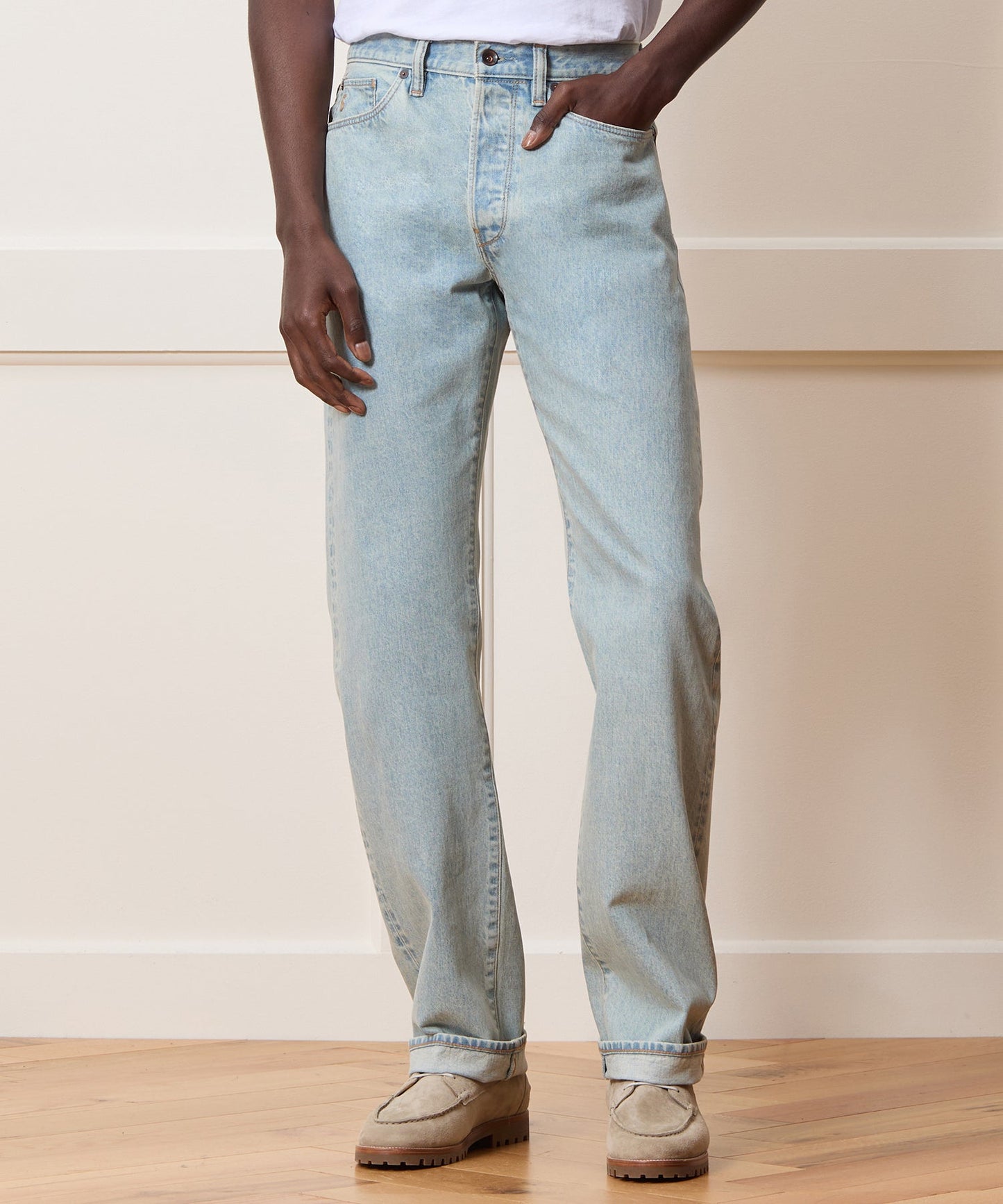 Todd Snyder Straight Fit Selvedge Jean in Light Indigo Light Indigo