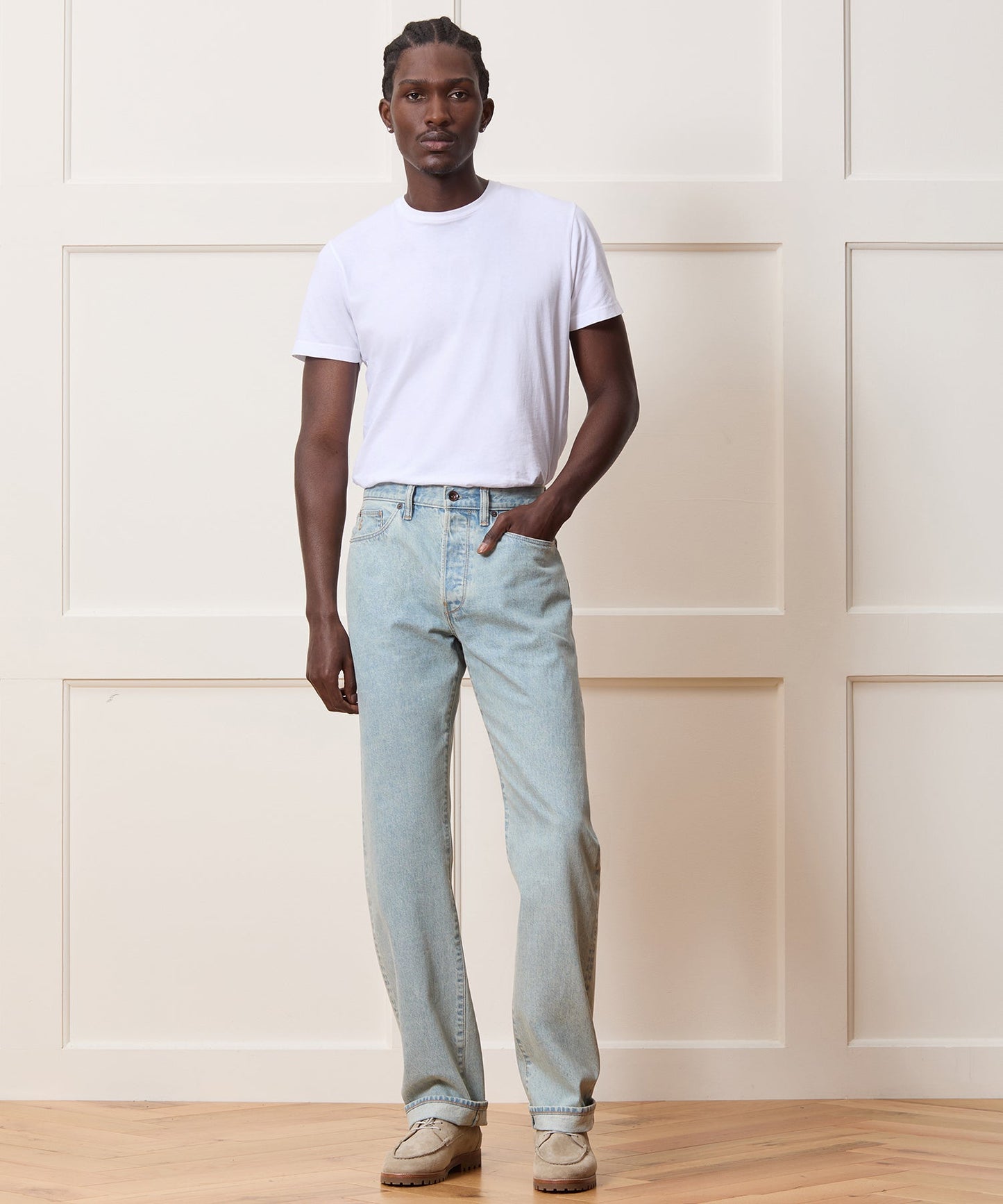 Todd Snyder Straight Fit Selvedge Jean in Light Indigo Light Indigo