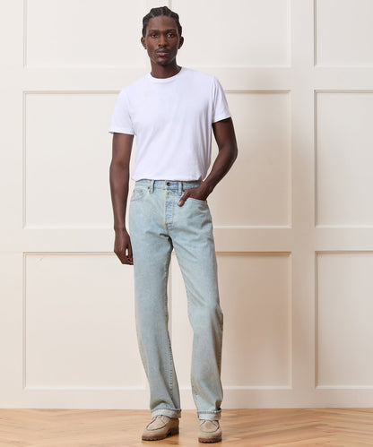 Todd Snyder Straight Fit Selvedge Jean in Light Indigo Light Indigo