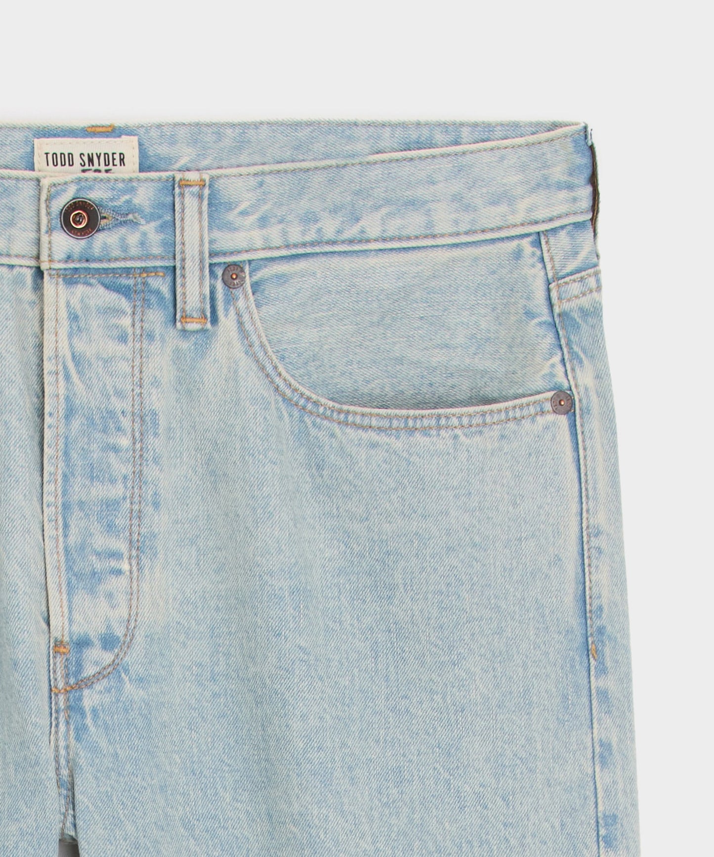 Todd Snyder Straight Fit Selvedge Jean in Light Indigo Light Indigo