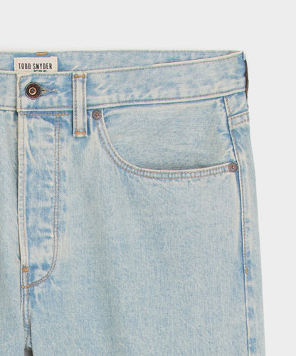 Todd Snyder Straight Fit Selvedge Jean in Light Indigo Light Indigo