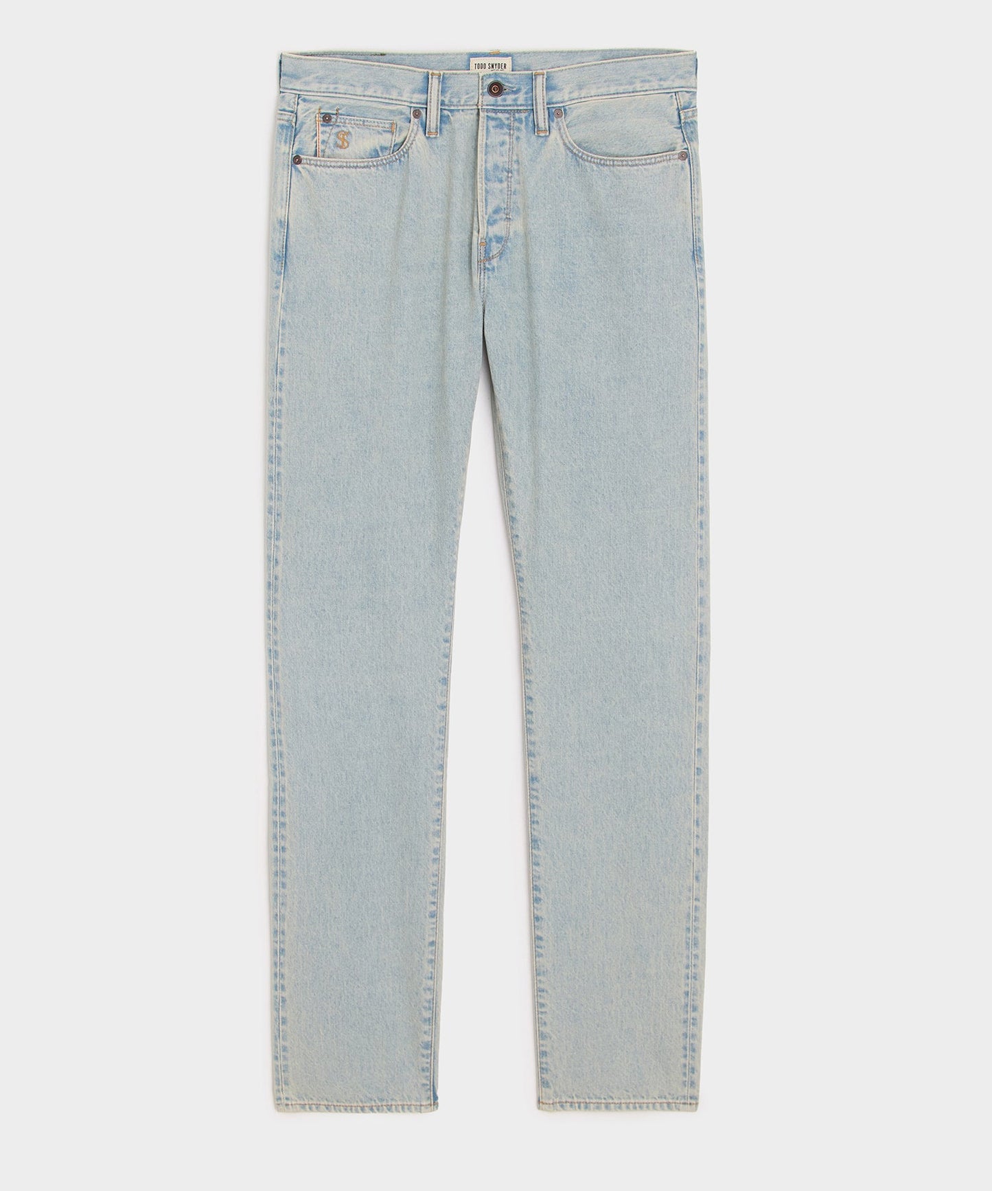 Todd Snyder Slim Selvedge Jean in Faded Light Indigo Light Indigo