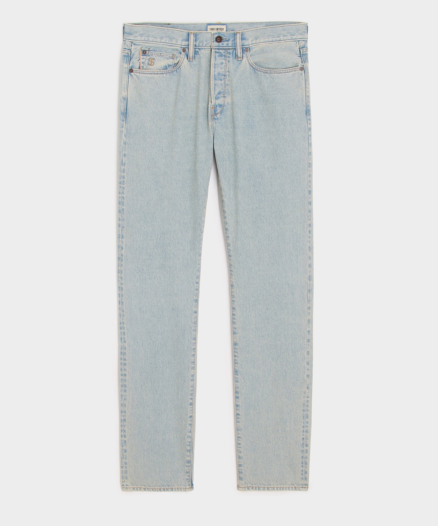 Todd Snyder Slim Selvedge Jean in Faded Light Indigo Light Indigo