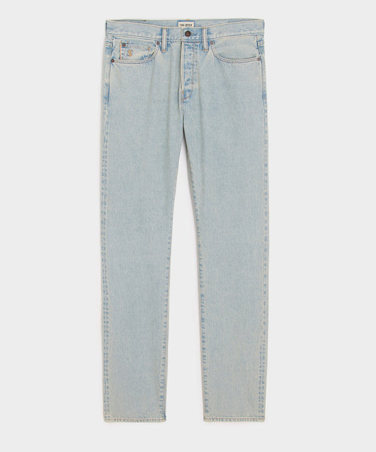 Todd Snyder Slim Selvedge Jean in Faded Light Indigo Light Indigo