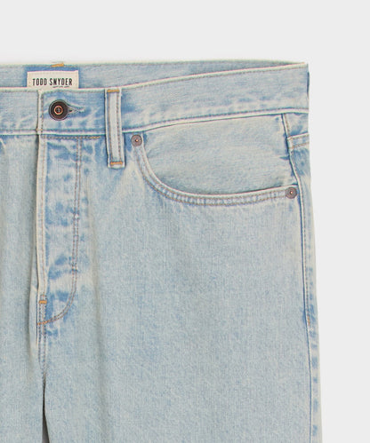 Todd Snyder Slim Selvedge Jean in Faded Light Indigo Light Indigo
