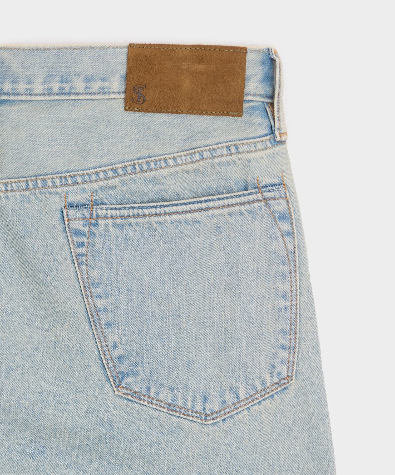 Todd Snyder Slim Selvedge Jean in Faded Light Indigo Light Indigo