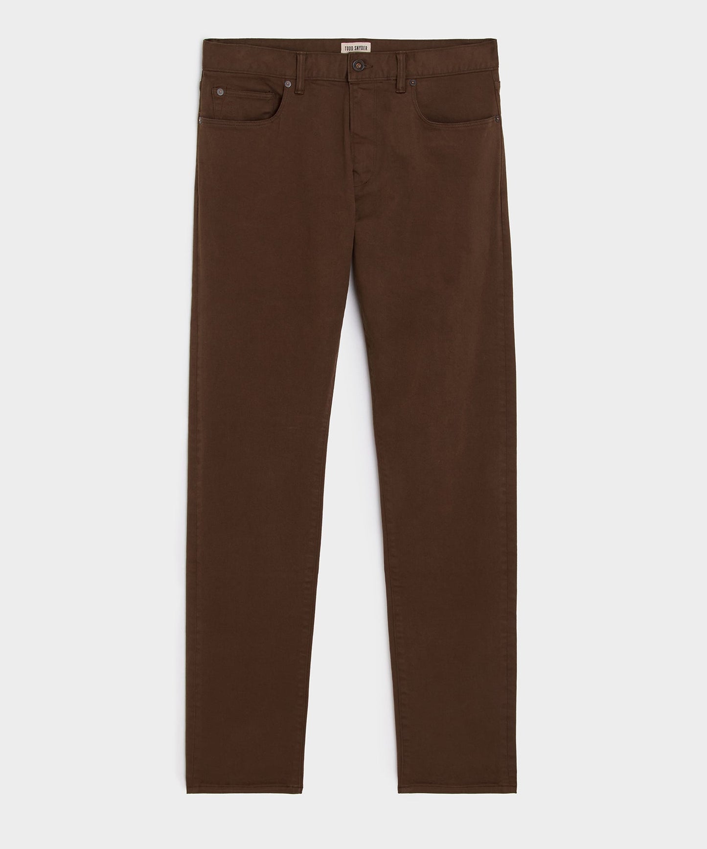Todd Snyder Slim Garment-Dyed 5-Pocket Chino in Glazed Pecan Glazed Pecan