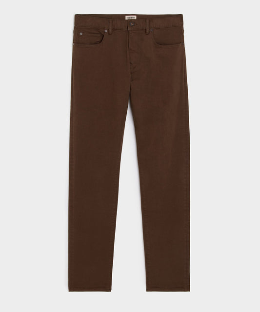 Todd Snyder Slim Garment-Dyed 5-Pocket Chino in Glazed Pecan Glazed Pecan
