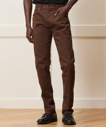 Todd Snyder Slim Garment-Dyed 5-Pocket Chino in Glazed Pecan Glazed Pecan
