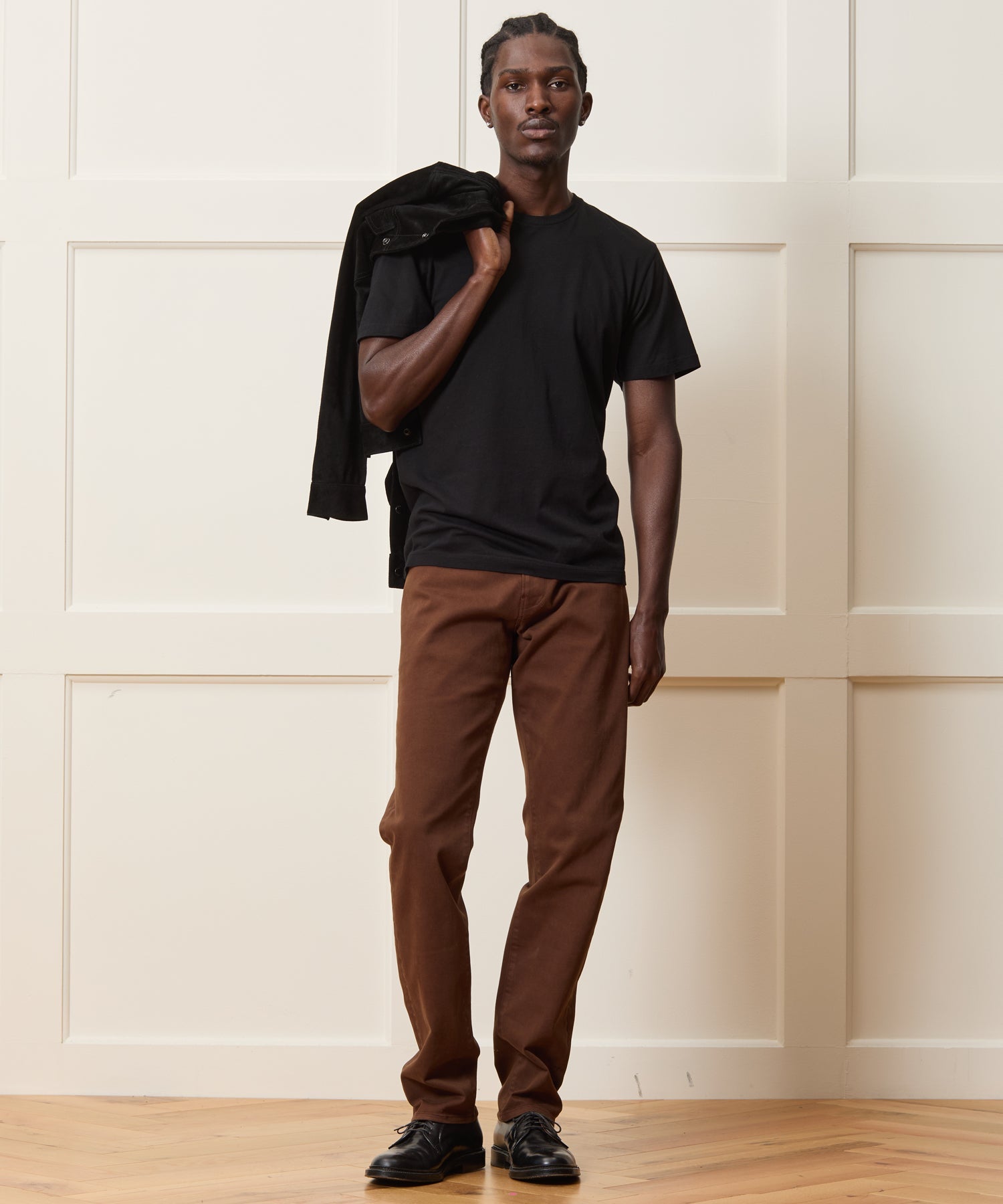 Todd Snyder Slim Garment-Dyed 5-Pocket Chino in Glazed Pecan Glazed Pecan