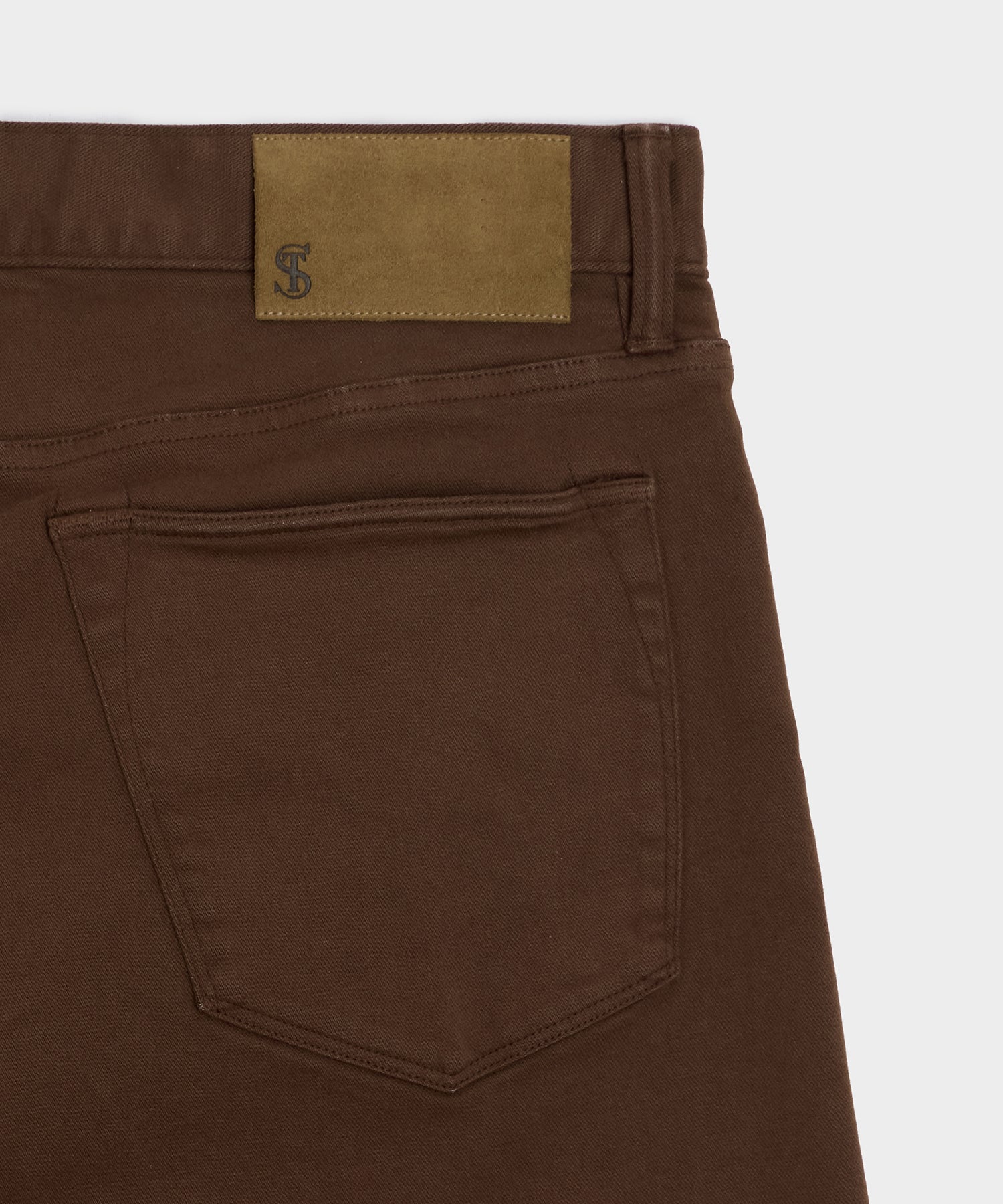 Todd Snyder Slim Garment-Dyed 5-Pocket Chino in Glazed Pecan Glazed Pecan