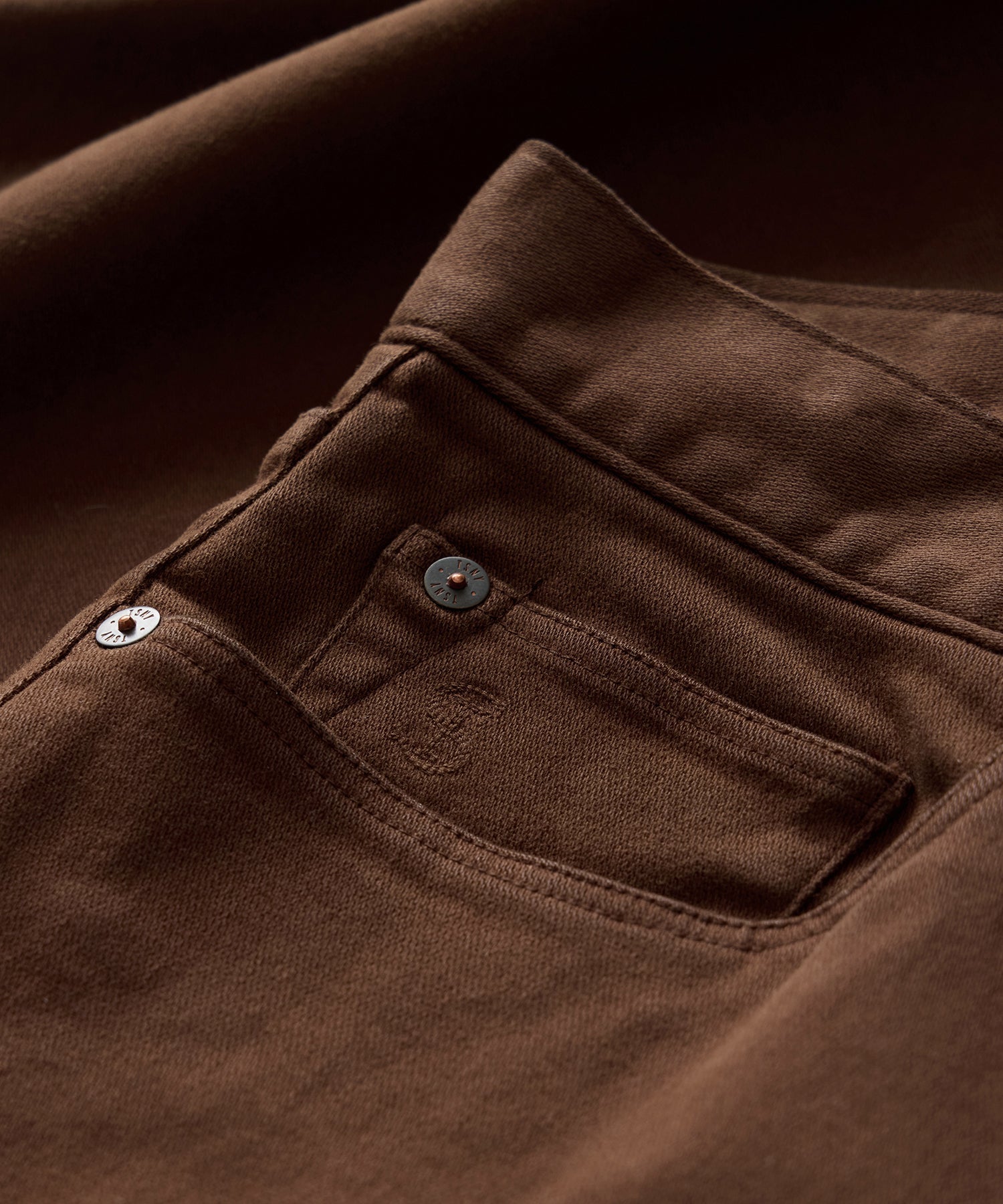 Todd Snyder Slim Garment-Dyed 5-Pocket Chino in Glazed Pecan Glazed Pecan