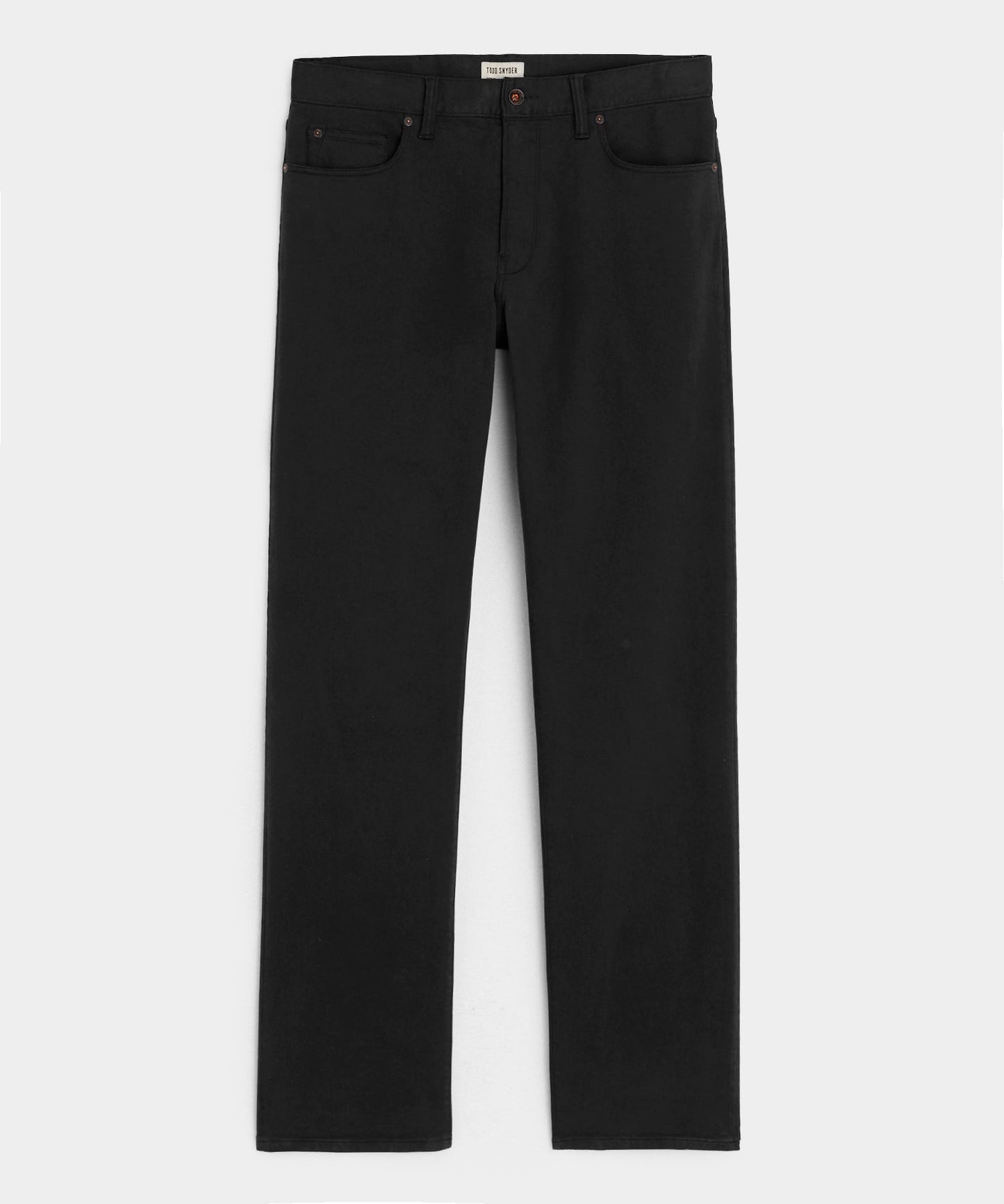 Todd Snyder Vintage Straight Garment-Dyed 5-Pocket Chino in Black Black