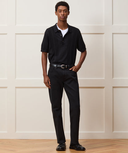 Todd Snyder Vintage Straight Garment-Dyed 5-Pocket Chino in Black Black