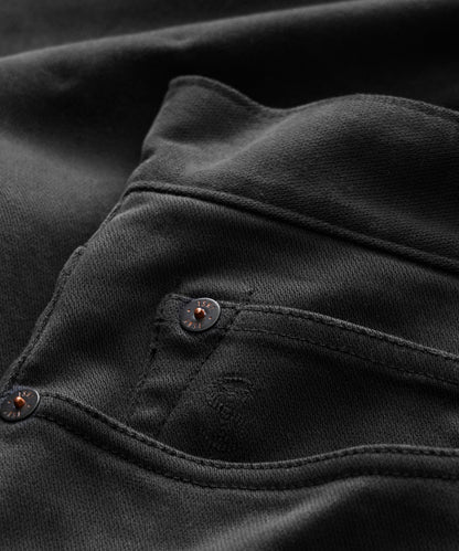 Todd Snyder Vintage Straight Garment-Dyed 5-Pocket Chino in Black Black