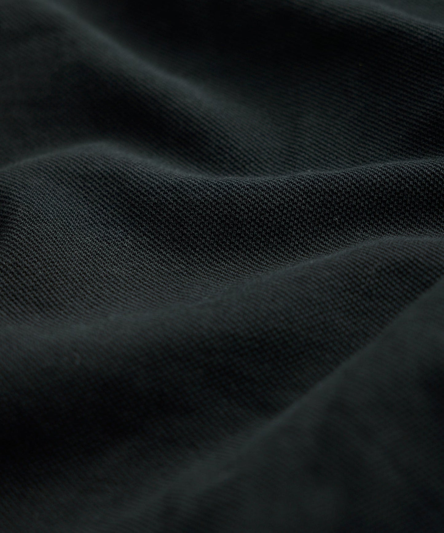 Todd Snyder Cotton Pique Polo in Pitch Black Pitch Black