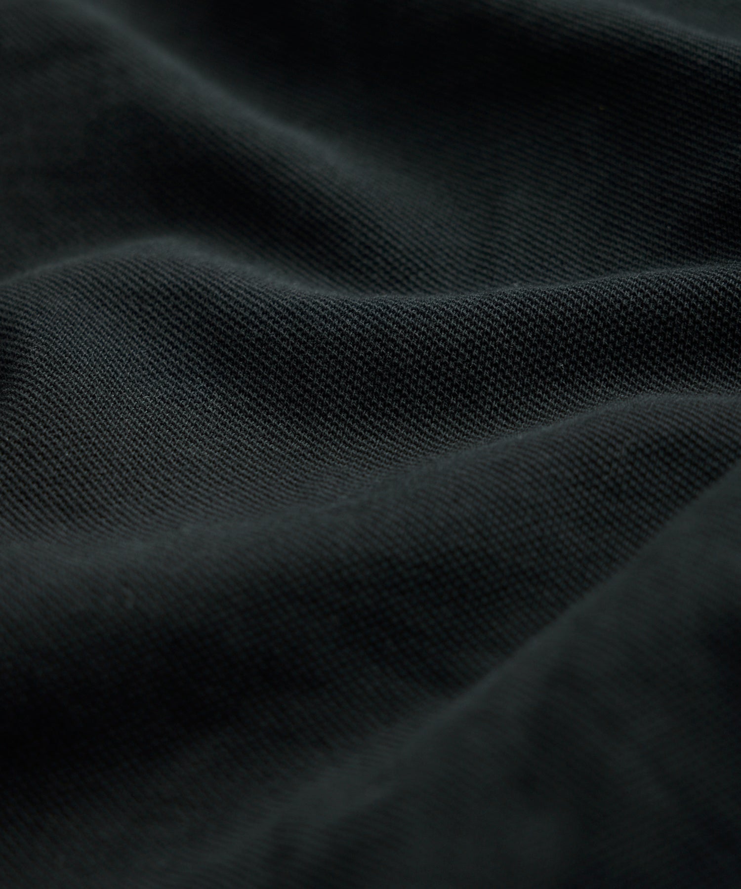 Todd Snyder Cotton Pique Polo in Pitch Black Pitch Black